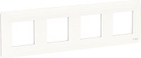 Рамка универсальная Schneider Electric Unica Studio 4-м. белый